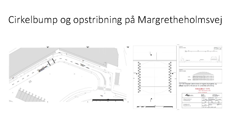 Cirkelbump og opstribning på Margretheholmsvej 