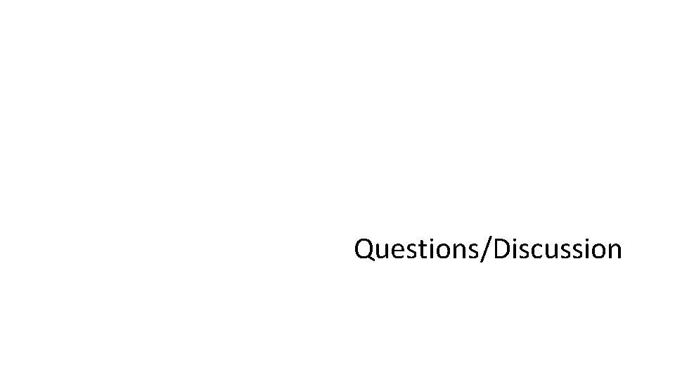 Questions/Discussion Questions/Discussion