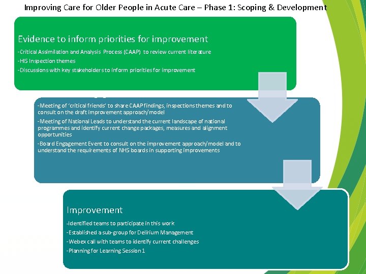 Improving Care for Older People in Acute Care – Phase 1: Scoping & Development