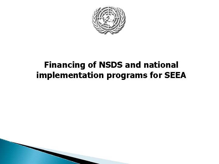 Financing of NSDS and national implementation programs for SEEA 