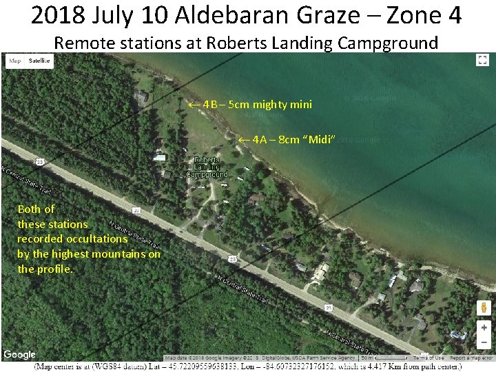 2018 July 10 Aldebaran Graze – Zone 4 Remote stations at Roberts Landing Campground