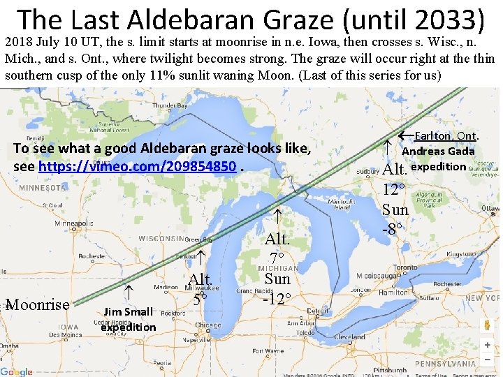 The Last Aldebaran Graze (until 2033) 2018 July 10 UT, the s. limit starts
