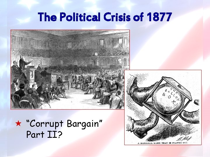 The Political Crisis of 1877 « “Corrupt Bargain” Part II? 