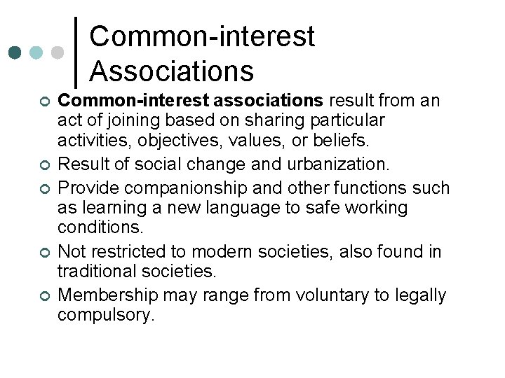Chapter 22 Grouping by Gender Age Common Interest