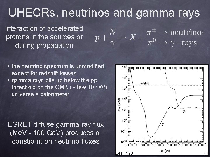 UHECRs, neutrinos and gamma rays interaction of accelerated protons in the sources or during