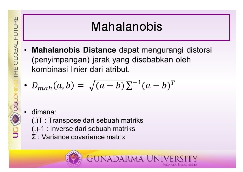 Mahalanobis 