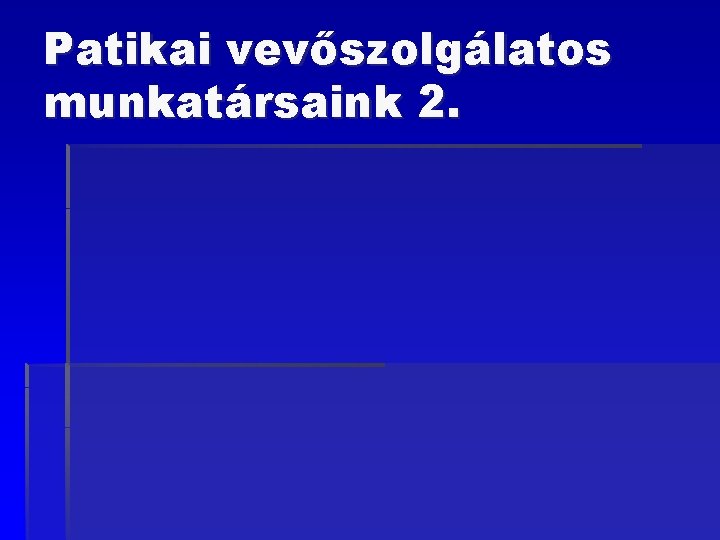 Patikai vevőszolgálatos munkatársaink 2. 