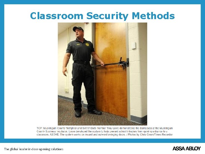 Classroom Security Methods 