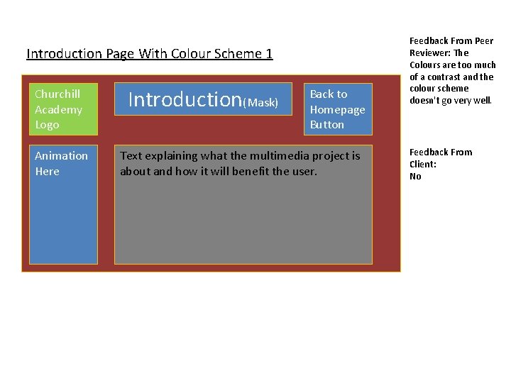 Introduction Page With Colour Scheme 1 Churchill Academy Logo Animation Here Introduction(Mask) Back to