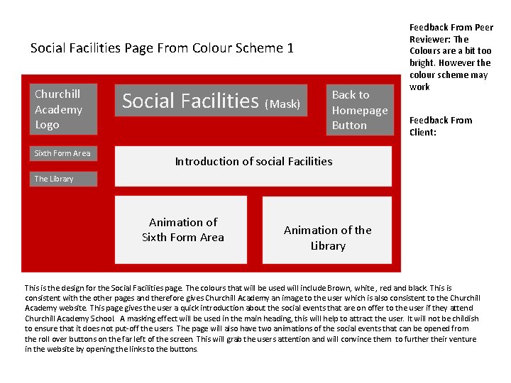 Social Facilities Page From Colour Scheme 1 Churchill Academy Logo Sixth Form Area Social