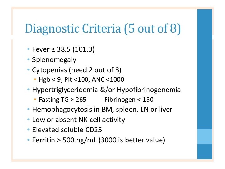Differential Diagnosis • Leukemia/ lymphoma • Rhomatologic disorder (MAS) • Infection (EBV, kalazar) •