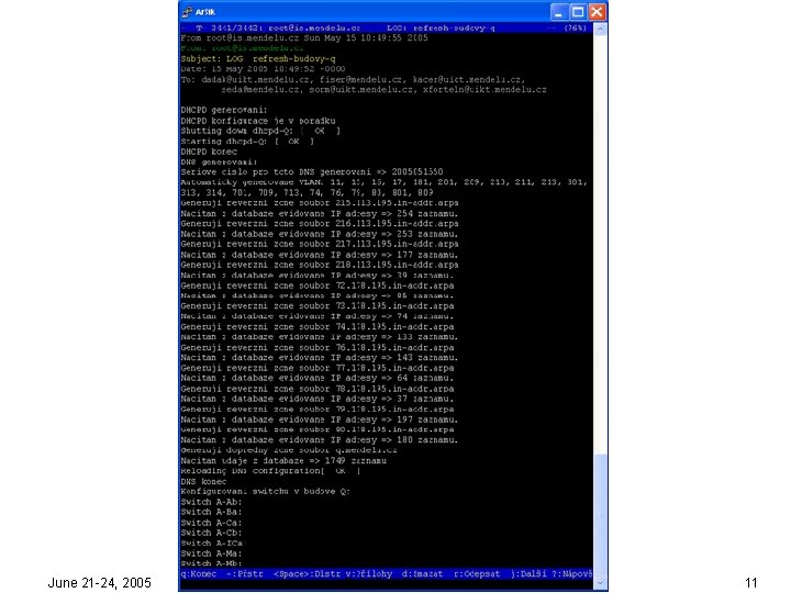 June 21 -24, 2005 EUNIS 2005, Manchester 11 