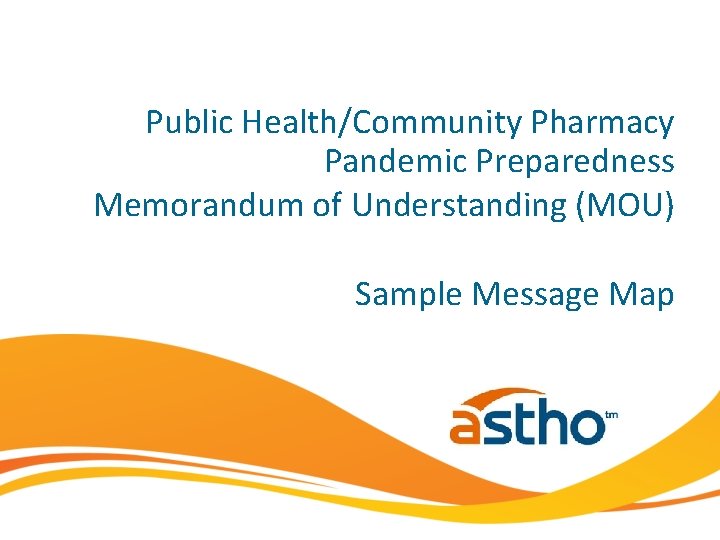 Public HealthCommunity Pharmacy Pandemic Preparedness Memorandum of ...