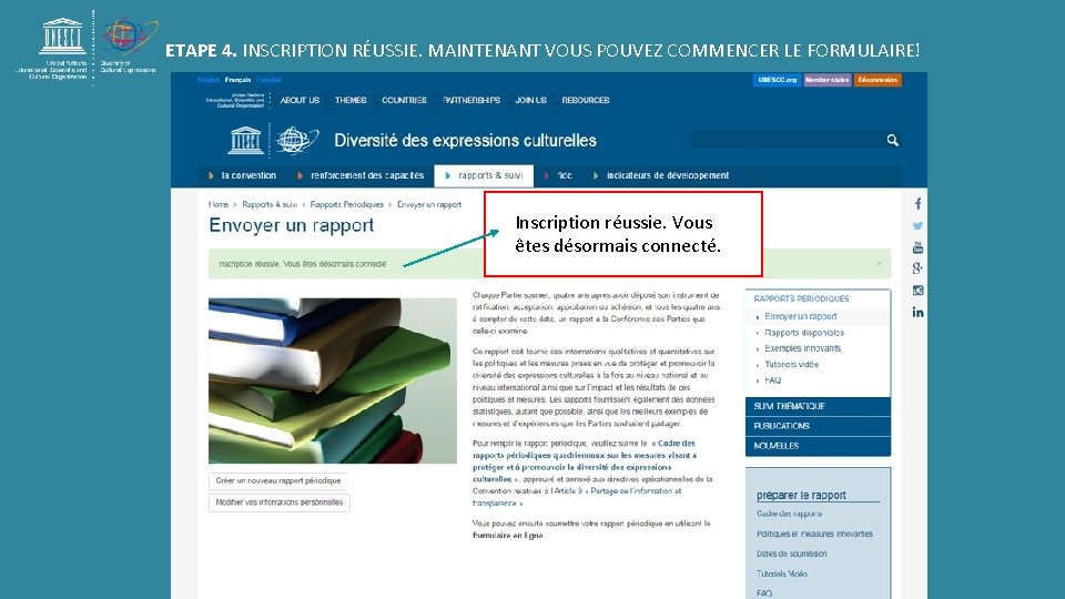 ETAPE 4. INSCRIPTION RÉUSSIE. MAINTENANT VOUS POUVEZ COMMENCER LE FORMULAIRE! Inscription réussie. Vous êtes ETAPE 4. INSCRIPTION RÉUSSIE. MAINTENANT VOUS POUVEZ COMMENCER LE FORMULAIRE! Inscription réussie. Vous êtes