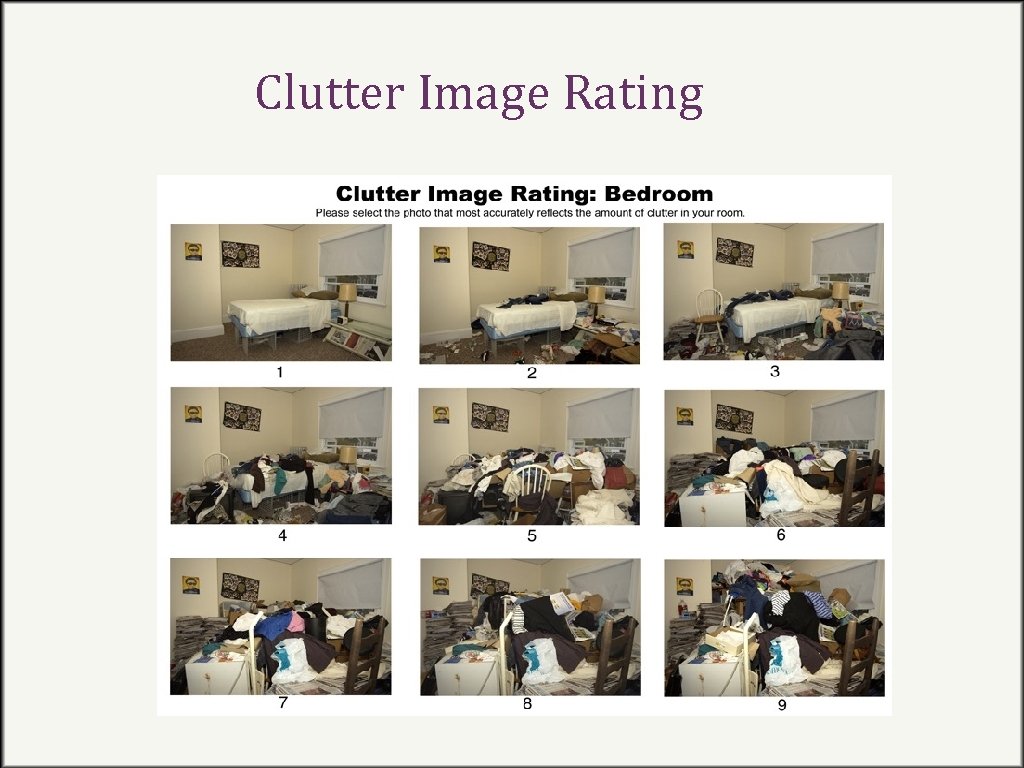 Clutter Image Rating 