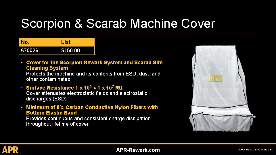 Scorpion & Scarab Machine Cover No. List 670026 $150. 00 • Cover for the