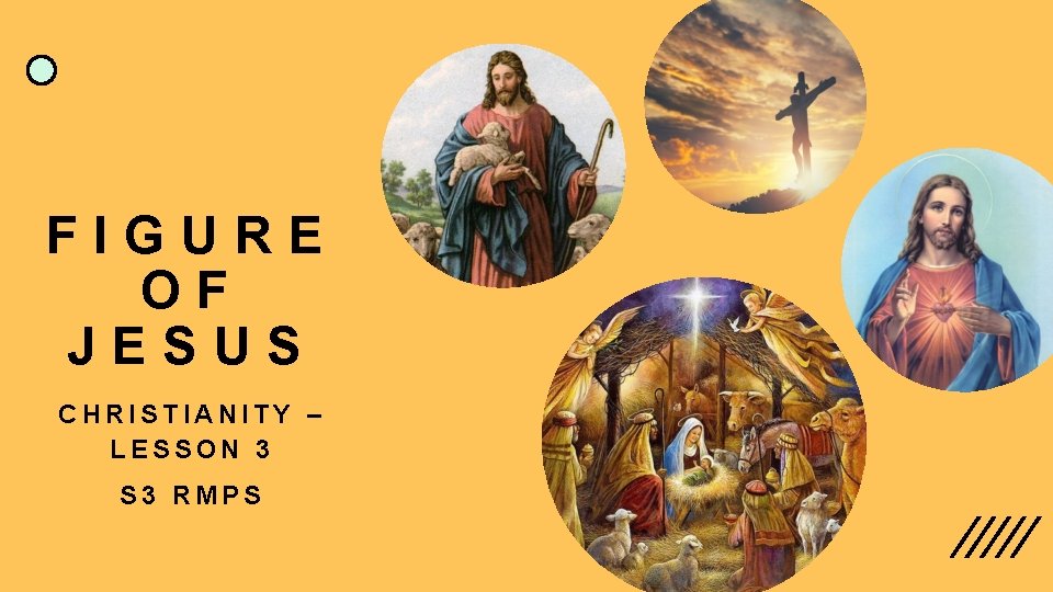 FIGURE OF JESUS CHRISTIANITY – LESSON 3 S 3 RMPS FIGURE OF JESUS CHRISTIANITY – LESSON 3 S 3 RMPS