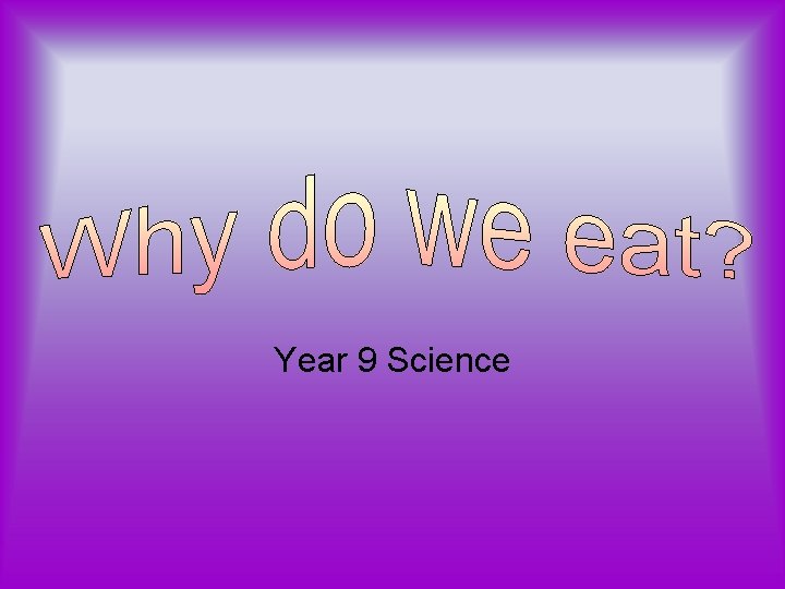 Year 9 Science 