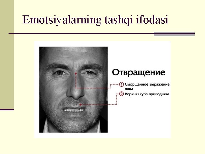 Emotsiyalarning tashqi ifodasi 