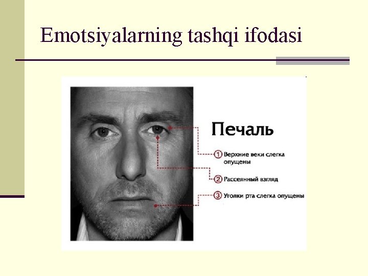 Emotsiyalarning tashqi ifodasi 