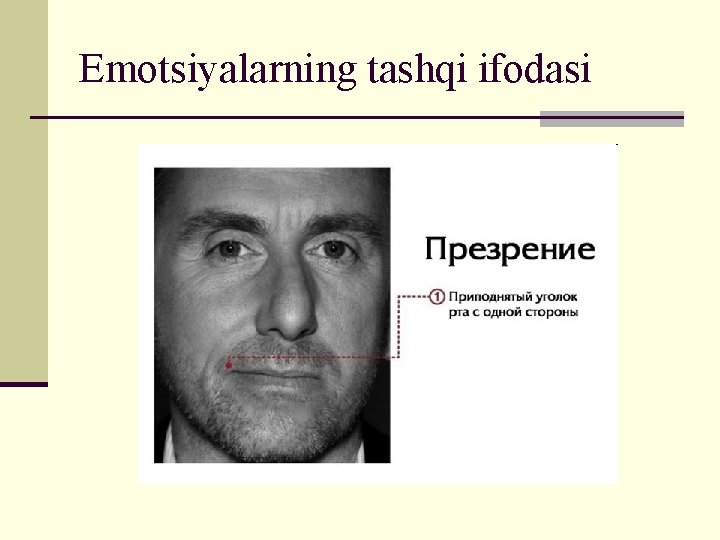 Emotsiyalarning tashqi ifodasi 