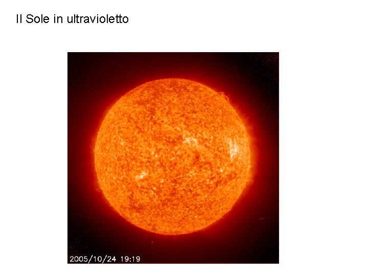 Il Sole in ultravioletto 