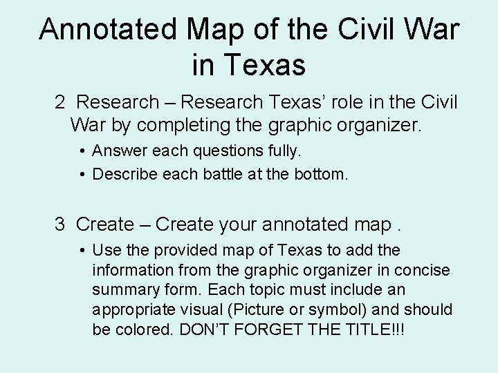 Annotated Map of the Civil War in Texas 2 Research – Research Texas’ role