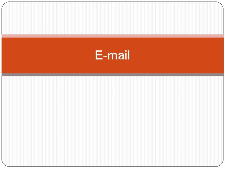 E-mail 