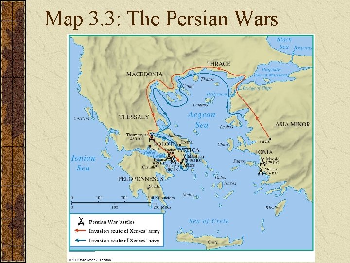 Map 3. 3: The Persian Wars 