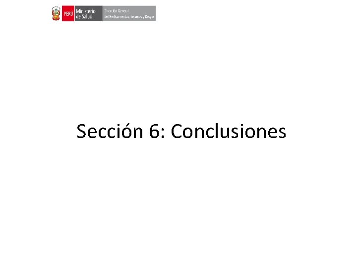 Sección 6: Conclusiones 
