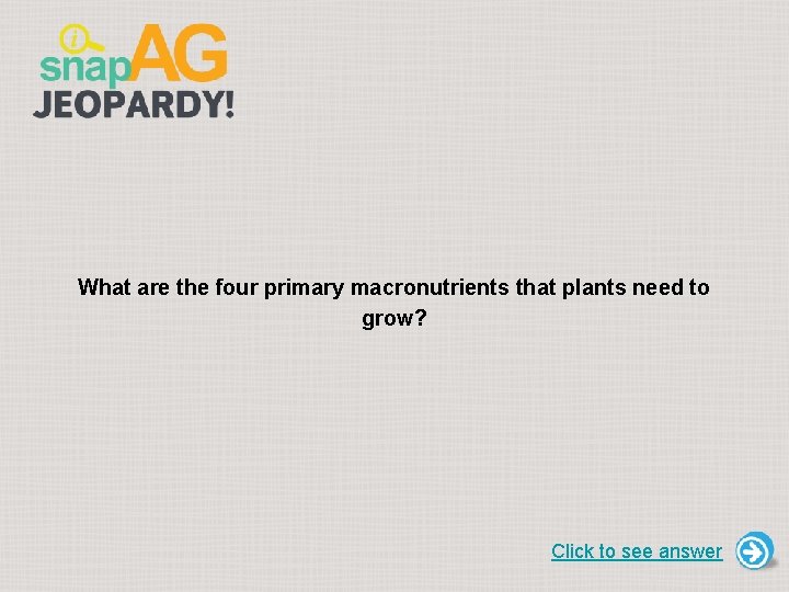 What are the four primary macronutrients that plants need to grow? Click to see