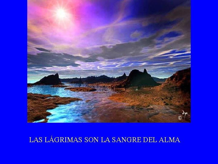 LAS LÁGRIMAS SON LA SANGRE DEL ALMA 