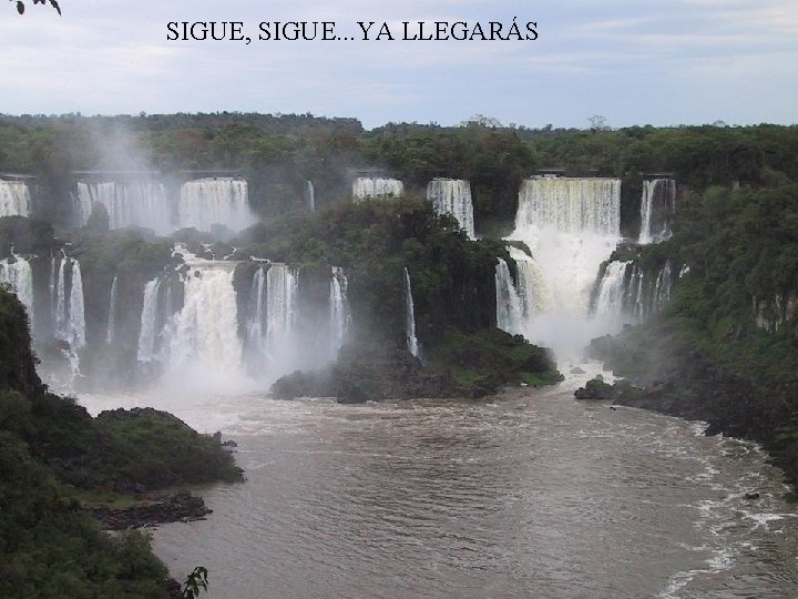 SIGUE, SIGUE. . . YA LLEGARÁS 