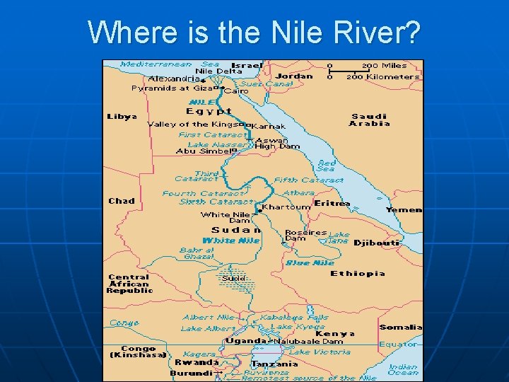 Where is the Nile River? 