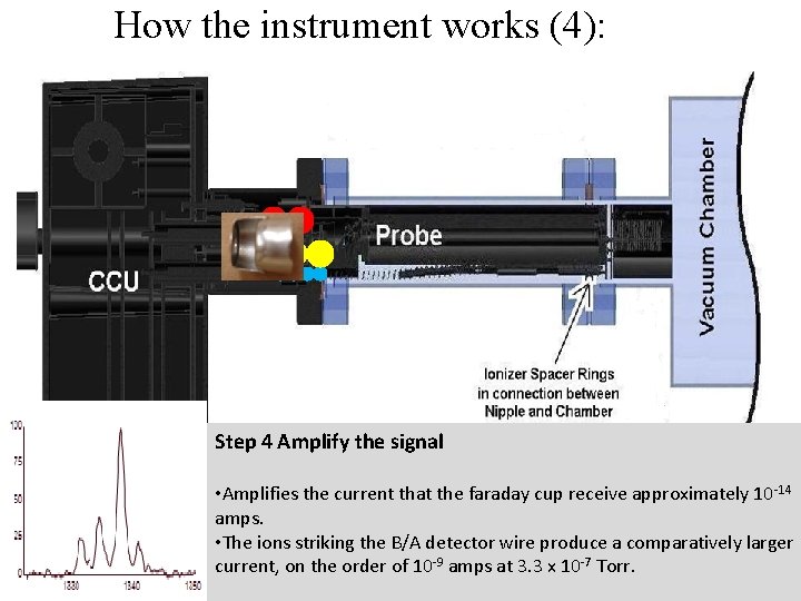 How the instrument works (4): Step 4 Amplify the signal • Amplifies the current