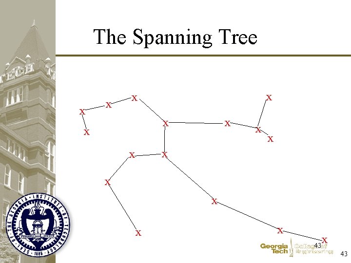 The Spanning Tree x x x x 43 