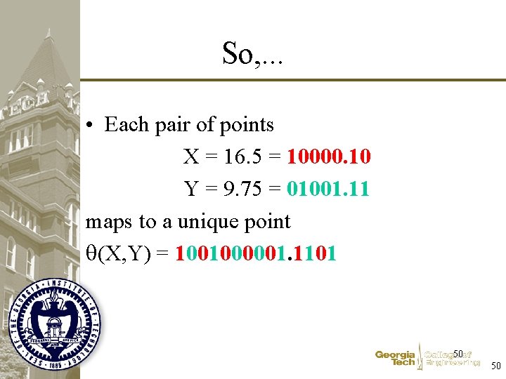 So, . . . • Each pair of points X = 16. 5 =