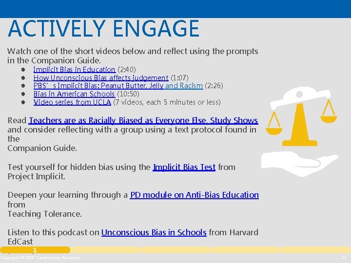 ACTIVELY ENGAGE Watch one of the short videos below and reflect using the prompts