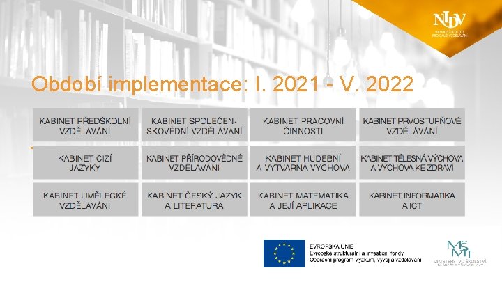 Období implementace: I. 2021 - V. 2022 