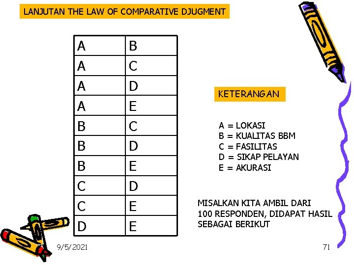 LANJUTAN THE LAW OF COMPARATIVE DJUGMENT A A B B B C C D