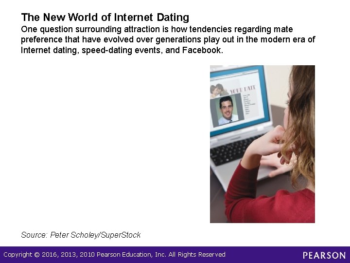 The New World of Internet Dating One question surrounding attraction is how tendencies regarding