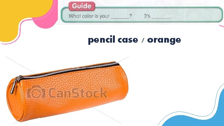 pencil case / orange 