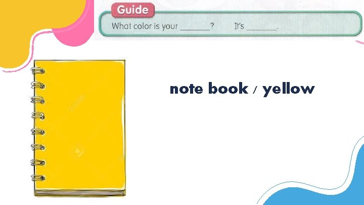 note book / yellow 