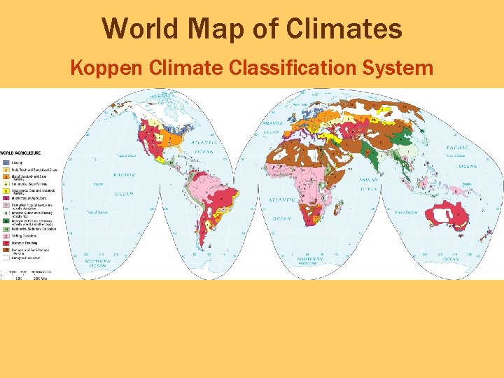 World Map of Climates Koppen Climate Classification System 