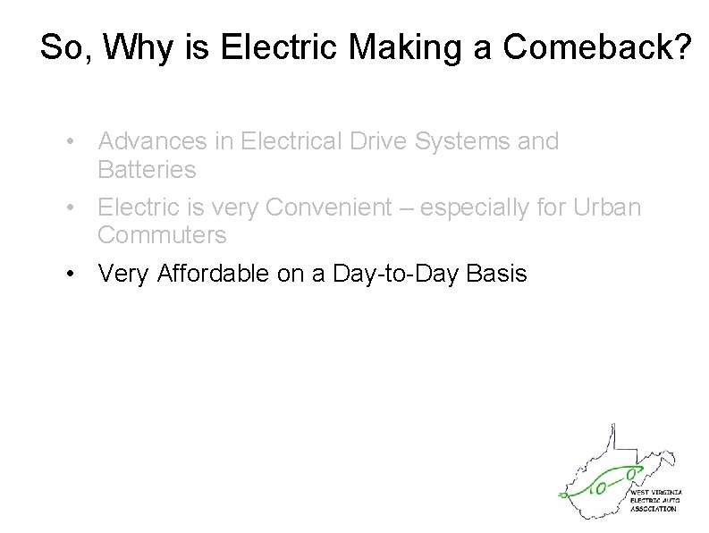 So, Why is Electric Making a Comeback? • Advances in Electrical Drive Systems and