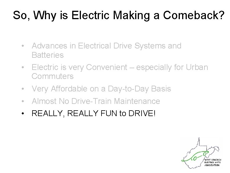 So, Why is Electric Making a Comeback? • Advances in Electrical Drive Systems and
