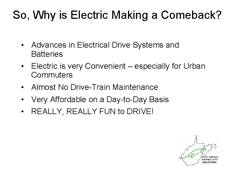 So, Why is Electric Making a Comeback? • Advances in Electrical Drive Systems and