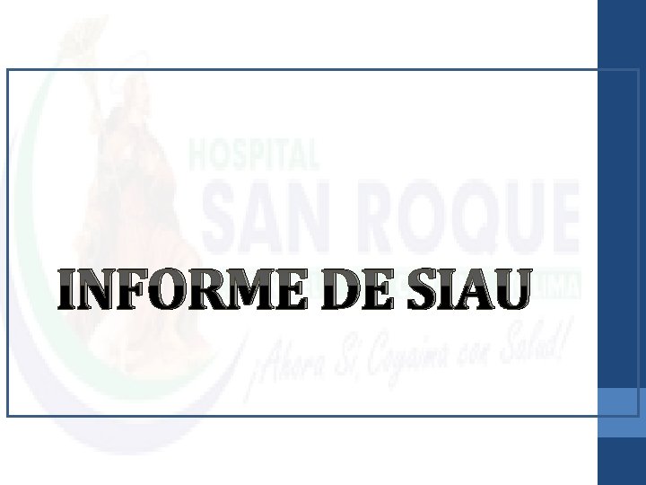 INFORME DE SIAU 