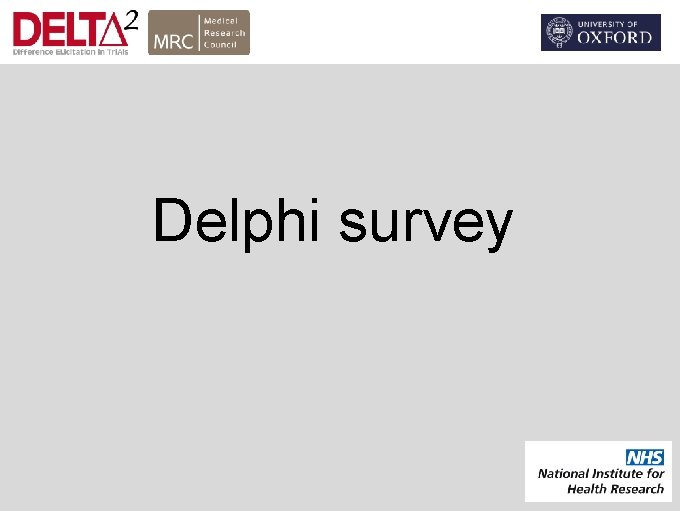 Delphi survey 