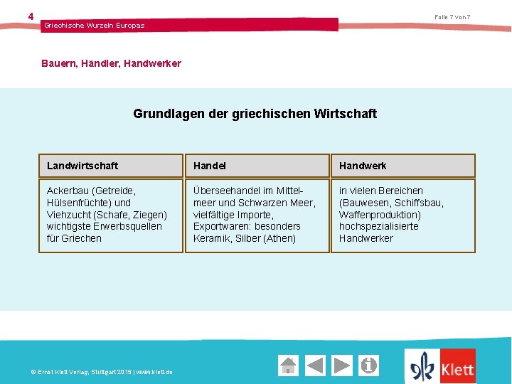 4 Folie 7 von 7 Griechische Wurzeln Europas Bauern, Händler, Handwerker Grundlagen der griechischen